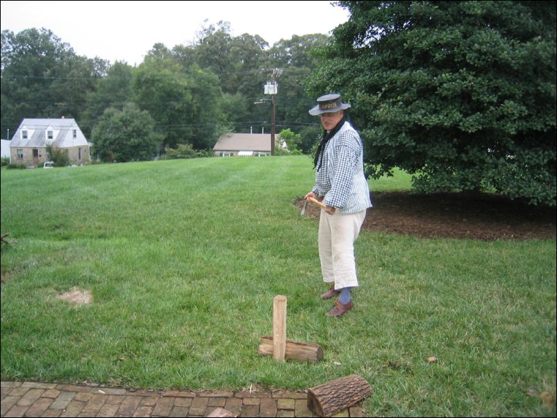 Geoff, taking his frustrations out...