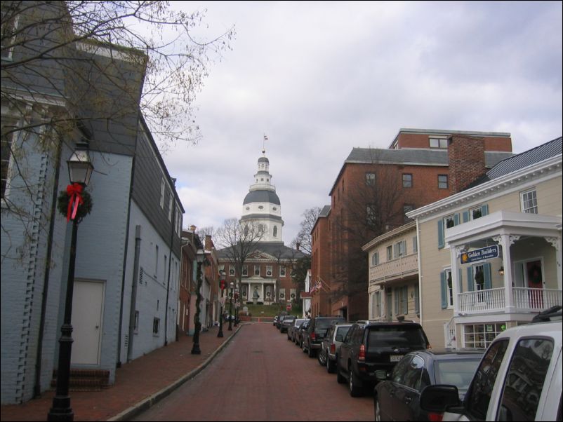 View up Francis Street