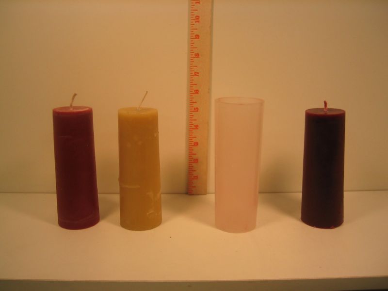 Never leave a burning candle unattended!