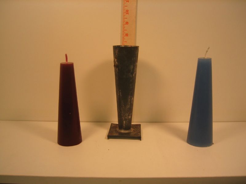 Never leave a burning candle unattended!