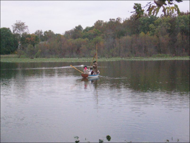 Ignoring the No Boating sign!