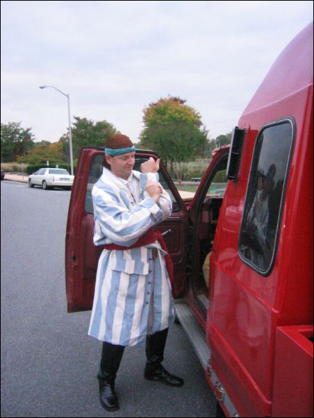 Tiger Jim, suiting up