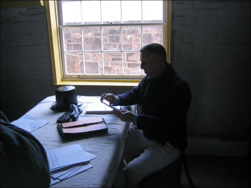 Larry Bopp in silhouette