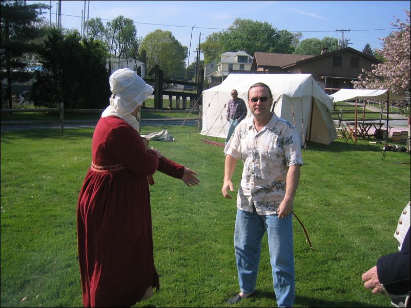 Michael Buck in period<br>correct Hawaiian shirt.