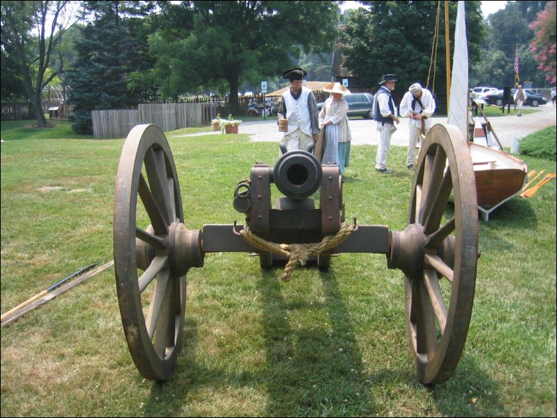 Staring down the<br>muzzle of a 6 pounder