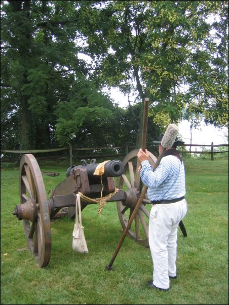 Mr. Pry prepares the gun tools