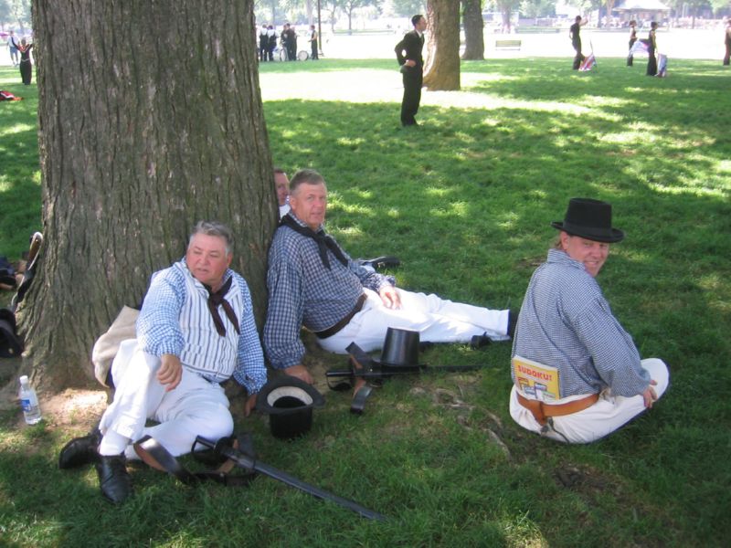 Lollygagging sailors