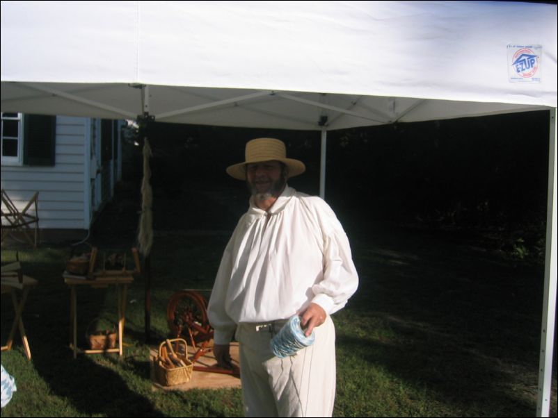 Setting up for spinning