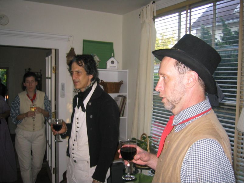 An evening at Liz Holland's