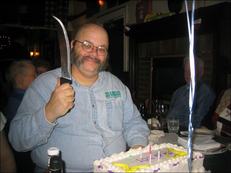 Who gave him a knife?