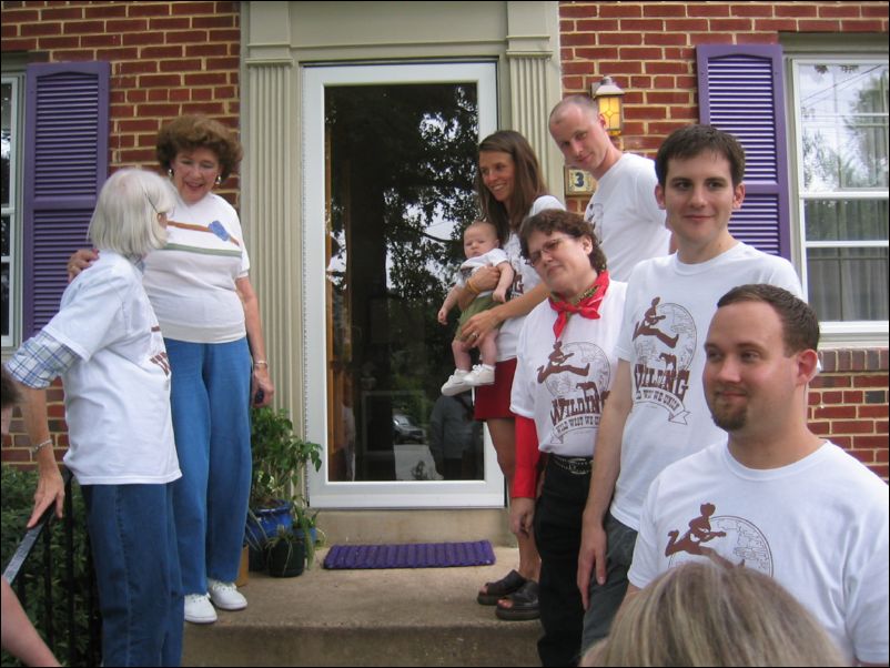 Getting together for the group shot