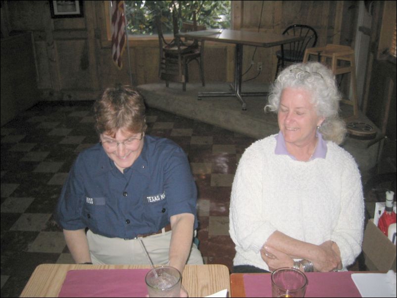 Caryl & Janie, giggling like school girls