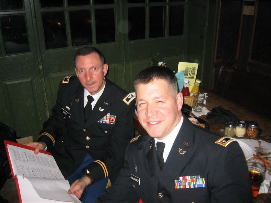 What are two Army guys doing at a Chantey Sing?