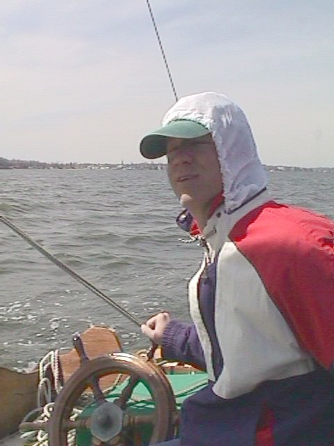Sean at the helm