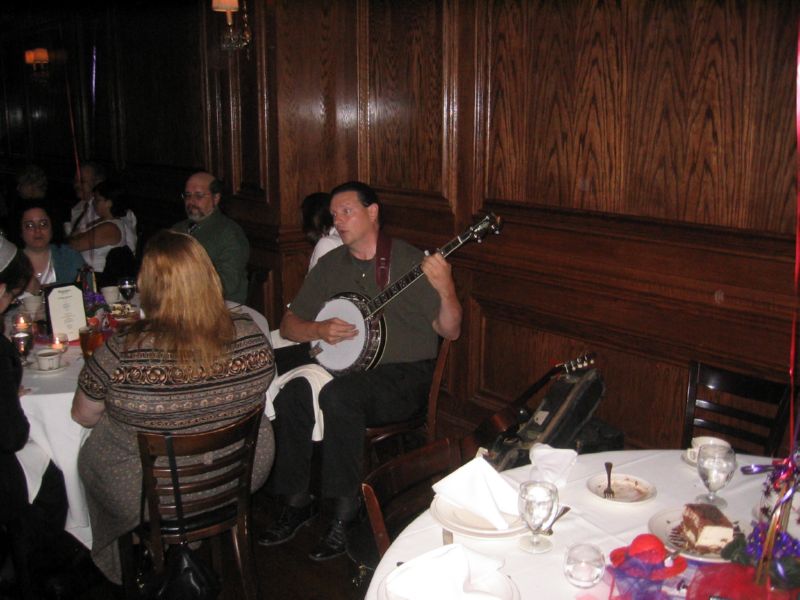 Old Moke pickin on a Banjo!